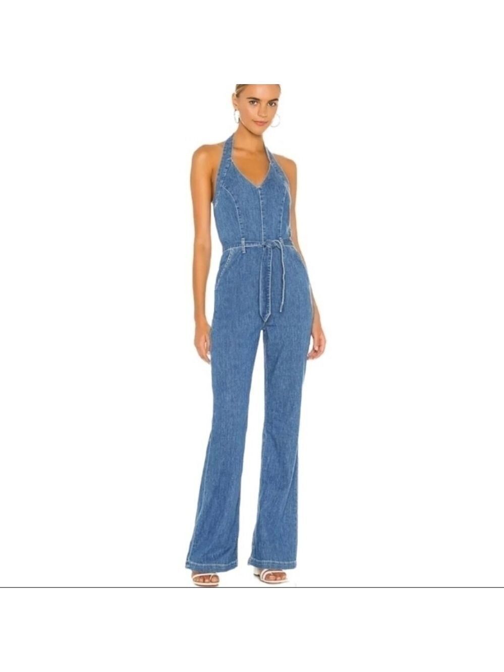 Paige Vivianna Halter Jumpsuit in Dreamy